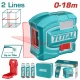 TOTAL NIVEL LASER  TLL156503 18M  ROJO 2 LINEAS World Shop