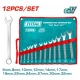 TOTAL  JUEGO DE LLAVES COMBINADAS 12PCS  THT1022122 World Shop