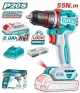 TOTAL TALADRO COMPACTO 20V MOTOR SIN ESCOBILLAS  TDLI205582 1BAT 2.0AH World Shop