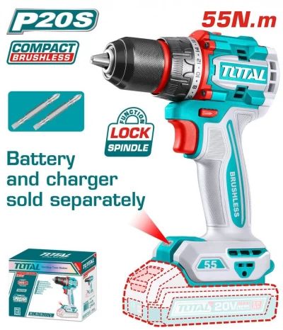 TOTAL TALADRO 20V 55NM TDLI205581 World Shop