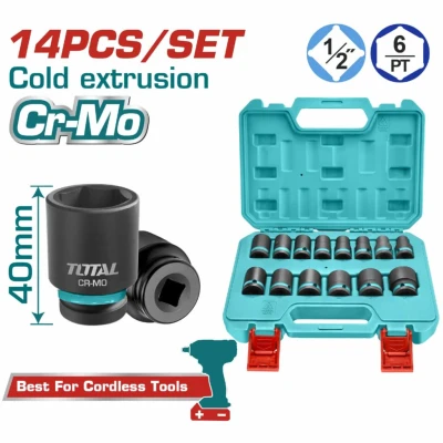 TOTAL JUEGO DE SOCKET DE IMPACTO 14 PCS  THISTD12141  World Shop
