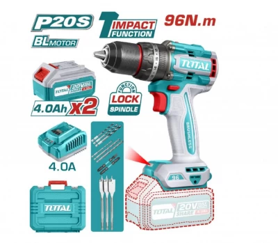 TOTAL TALADRO FUNCION DE IMPACTO  20V  96N.M  TIDLI20968 World Shop