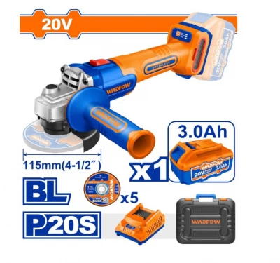 WADFOW AMOLADORA ANGULAR INALÁMBRICA 20V  WLAP522 World Shop