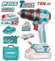 TOTAL TALADRO PERCUTOR COMPACTO 20V 76NM 13MM  TIDLI20768 World Shop