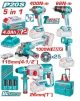 TOTAL COMBO INALAMBRICA MOTOR SIN ESCOBILLAS  20V 5PCS  TCKLI20592 World Shop