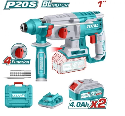 TOTAL ROTOMARTILLO 20V  TRHLI202287 2B 4A.H MOTOR SIN ESCOBILLAS World Shop