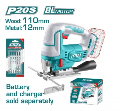 TOTAL SIERRA CALADORA  20V  TJSLI1008  MOTOR SIN ESCOBILLAS  World Shop