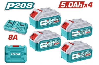 TOTAL KIT BATERIAS Y CARGADOR 20V TFBCLI20285  World Shop