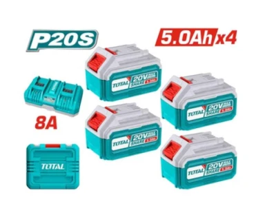 TOTAL KIT BATERIAS Y CARGADOR 20V TFBCLI20285  World Shop