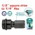 TOTAL  ADAPTADOR DE 1/2 CUADRADO 1/4 HEXAGONAL 50MM  TAC60501 World Shop
