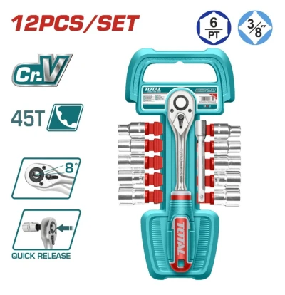 TOTAL JUEGO DE DADOS 3/8 12PCS   THT381121 World Shop