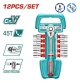 TOTAL JUEGO DE DADOS 3/8 12PCS   THT381121 World Shop
