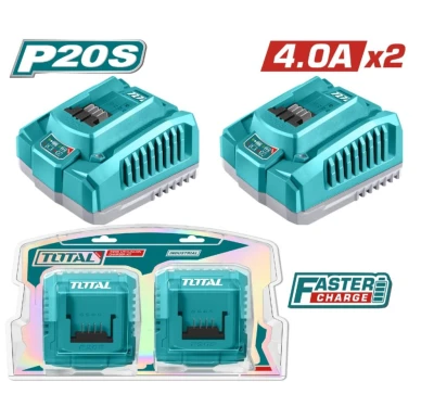 TOTAL KIT CARGADOR  2PCS  21V 4AH  TOSLI250388  World Shop