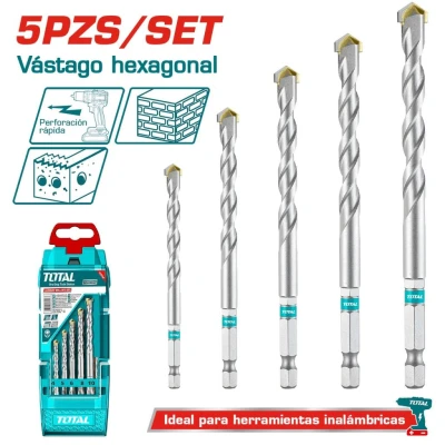 TOTAL  SET DE MECHAS ALBAÑILERIA 5PCS  4-10MM   TACSD6055 World Shop