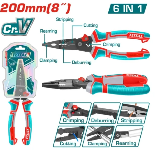TOTAL  ALICATE MULTIFUNCIÓN E EN 1  THTMF286 World Shop