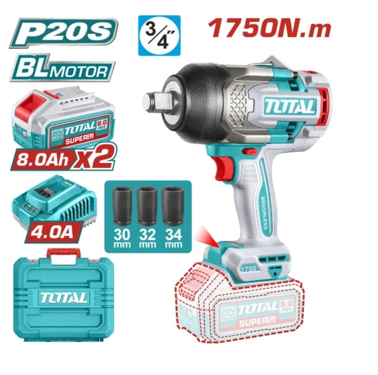 TOTAL LLAVE DE  IMPACTO 20V 3/4  TIWLI20175  175K World Shop