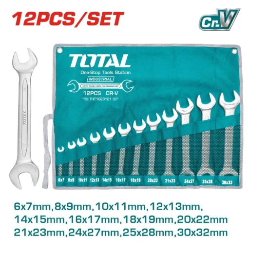 TOTAL JUEGO DE LLAVES COMBINADAS  12PCS  THT1023121  World Shop