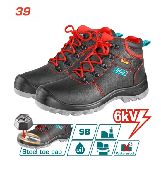 TOTAL  BOTAS DE SEGURIDAD  TSP207IDSB.39 NEGRO/ROJO World Shop