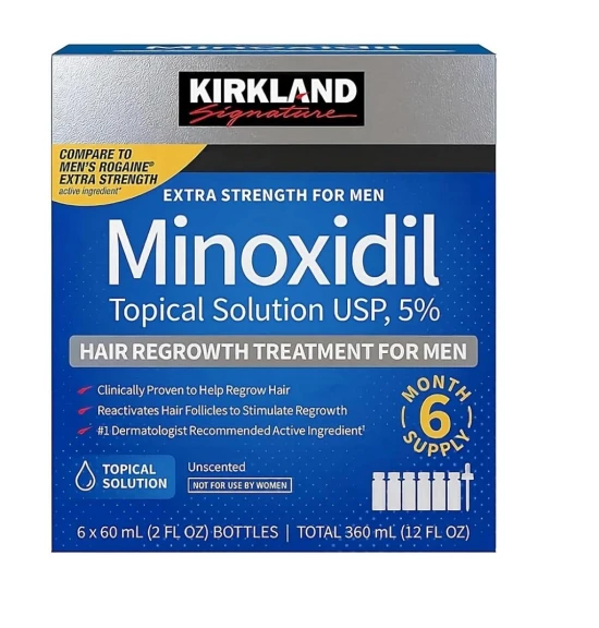 KIRKLAND MINOXIDIL LOCION CAPILAR   6 X 60ML     World Shop