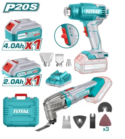 TOTAL COMBO 2PCS PISTOLA DE CALOR + MULTI-HERRAMIENTAS  TOSLI230705 World Shop