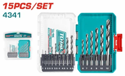 TOTAL JUEGO DE  BROCAS 4341 HSS 15PCS  TACSDL51506 World Shop