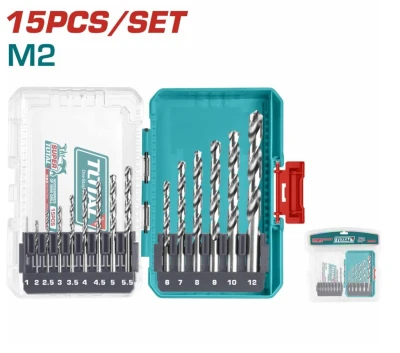 TOTAL JUEGO DE BROCAS M2 HSS 15PCS  TACSDL51508 World Shop