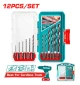 TOTAL JUEGO DE BROCAS 12 PCS   TACSDL11206 World Shop