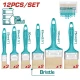 TOTAL JUEGO DE BROCHAS PARA PINTURA 12PCS   THT84501201  World Shop