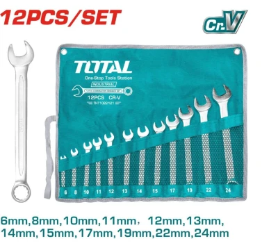 TOTAL  JUEGO DE LLAVES COMBINADAS 12 PCS  THT1022121  World Shop