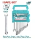 TOTAL JUEGO DE LLAVES CON TRINQUETE 12PCS  THT102RK0126 World Shop