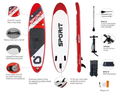 REBOUND STAND UP PADDLE SUP INFLAVEL FAMILIA 305X76X15 ROJO World Shop