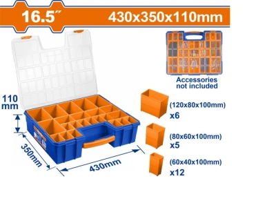 WADFOW ORGANIZADOR DE PLÁSTICO De 16.5 430X350X110MM  WTB1622 World Shop