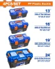 WADFOW  JUEGO DE CAJAS DE PLÁSTICO 4PCS  WTB2104  13/16/19/24 World Shop