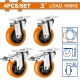 WADFOW  JUEGO DE RUEDAS GIRATORIAS  4PCS WJLS9304  World Shop