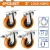 WADFOW  JUEGO DE RUEDAS GIRATORIAS  4PCS WJLS9304  World Shop