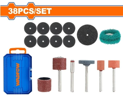 WADFOW ACCESORIOS PARA RECTIFICADOR  38PCS   WRR5038  World Shop