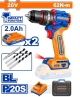 WADFOW TALADRO DE IMPACTO MOTOR SIN ESCOBILLAS  WCDP6281 20V  62NM 6K World Shop