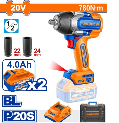 WADFOW  LLAVE DE IMPACTO MOTOR SIN ESCOBILLAS 20V  WCD1B78  780NM World Shop