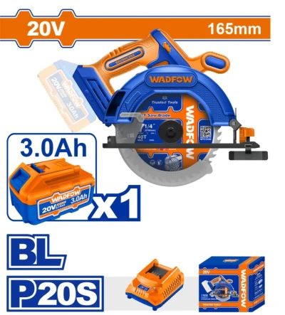 WADFOW SIERRA CIRCULAR 20V 165MM  WLWP5521  World Shop