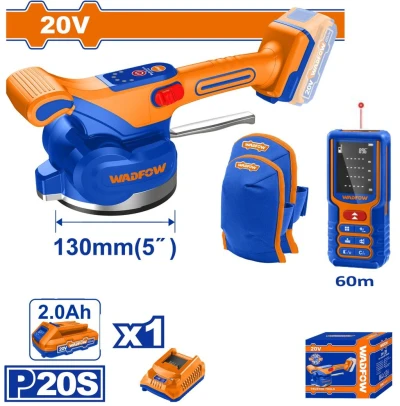 WADFOW KIT COMBINADO DE MÁQUINA VIBRADORA INALÁMBRICA PARA AZULEJOS 3PCS   WOS241185 World Shop