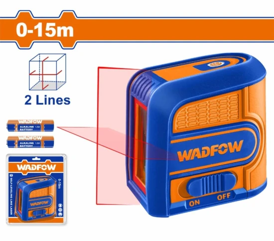 WADFOW NIVEL LASER 3D ROJO 15MT  2 LINEAS  WLE1M03 World Shop