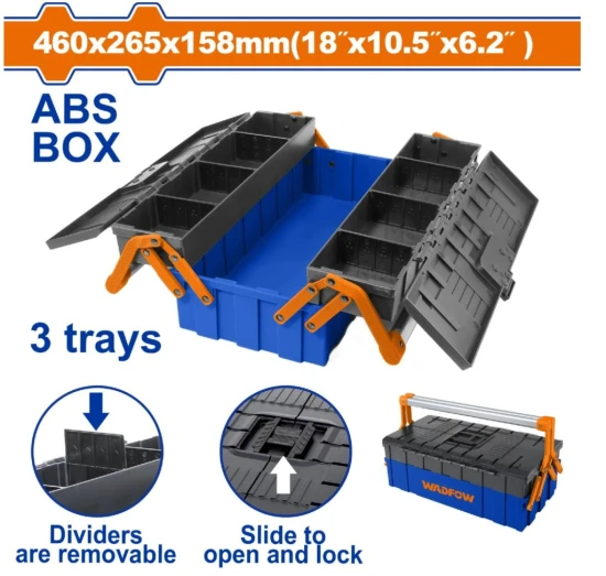 WADFOW  CAJA DE HERRAMIENTAS  PLÁSTICO 30KG  WTB4303 World Shop