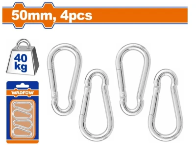 WADFOW  MOSQUETÓN 50MM 4PCS  WQL2K02 World Shop