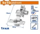 WADFOW  BISAGRAS PARA ARMARIO 6X10CM  WYD1903 World Shop