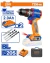 WADFOW  TALADRO DE IMPACTO MOTOR SIN ESCOBILLAS  WCDP7281 20V 2B 2AH 72NM World Shop