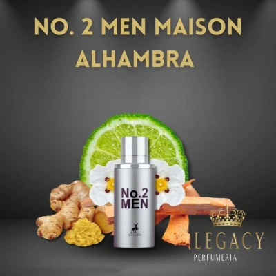  MAISON ALHAMBRA PERFUME MASCULINO  NO.2 MEN  EDP 80ML World Shop