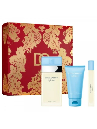 DOLCE & GABBANA KIT PERFUME FEMENINO LIGHT BLUE EDT 3PCS World Shop