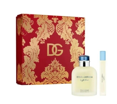 DOLCE & GABBANA KIT PERFUME MASCULINO LIGHT BLUE EDT 2PCS World Shop