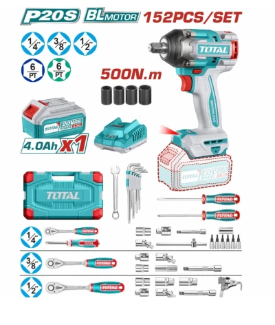 TOTAL  KIT HERRAMIENTAS 152PCS  UTHKTHP31522  World Shop