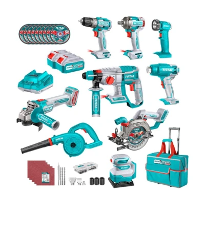 TOTAL  COMBO 9PCS MOTOR SIN ESCOBILLAS  TOSLI250381 World Shop